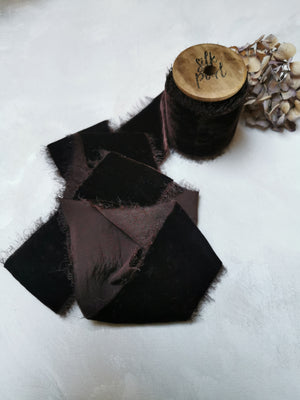 CHOCOLATE LUXE SILK RIBBON