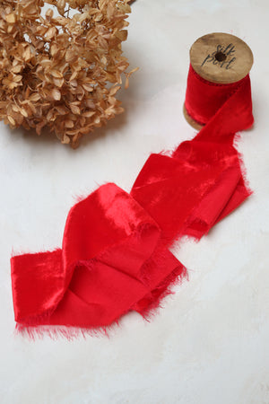 RED ROUGE SILK VELVET