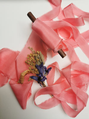CORAL LUXE SILK RIBBON