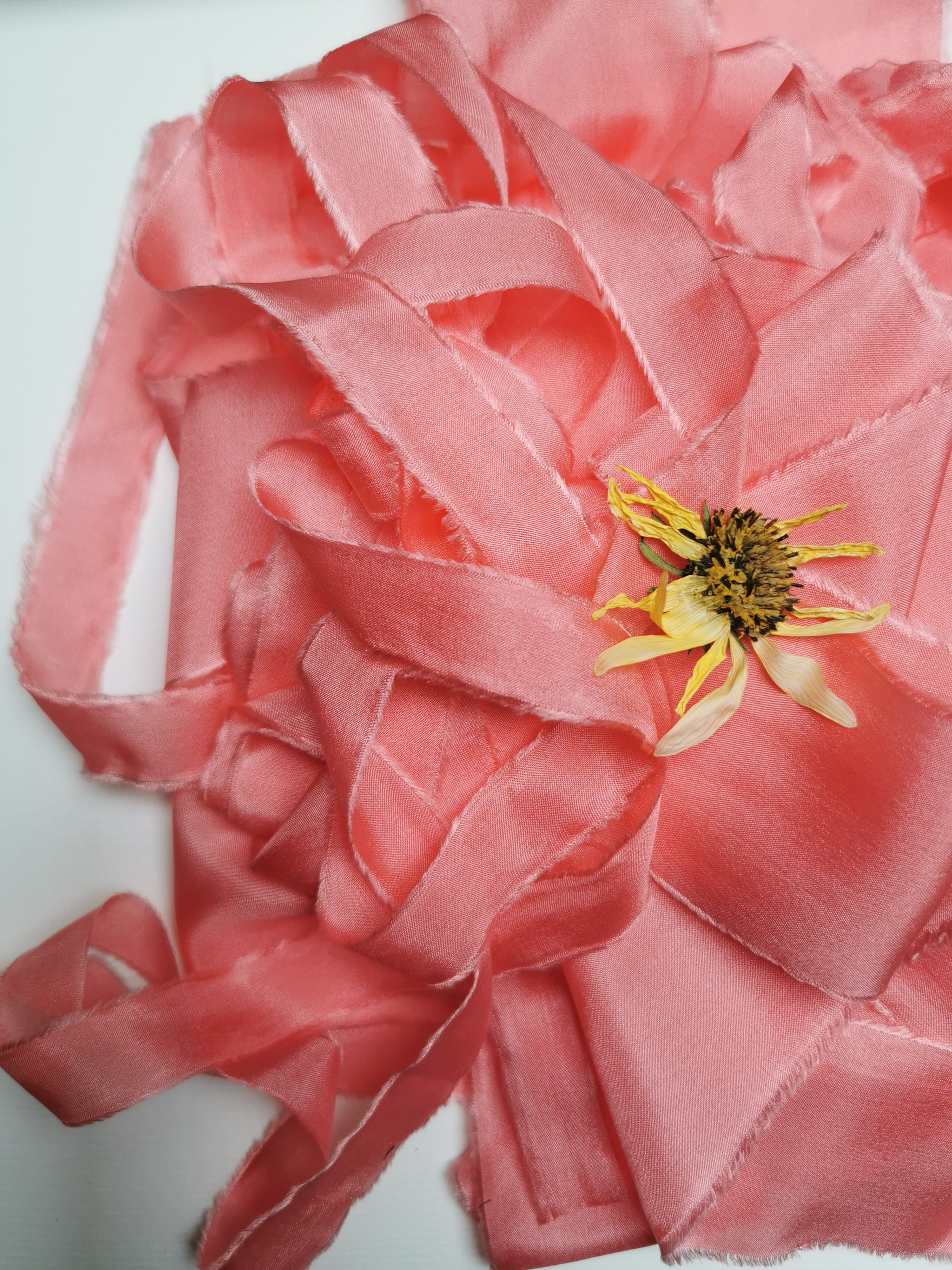 SOFT ROSE PINK LUXE SILK RIBBON - Silk & Purl