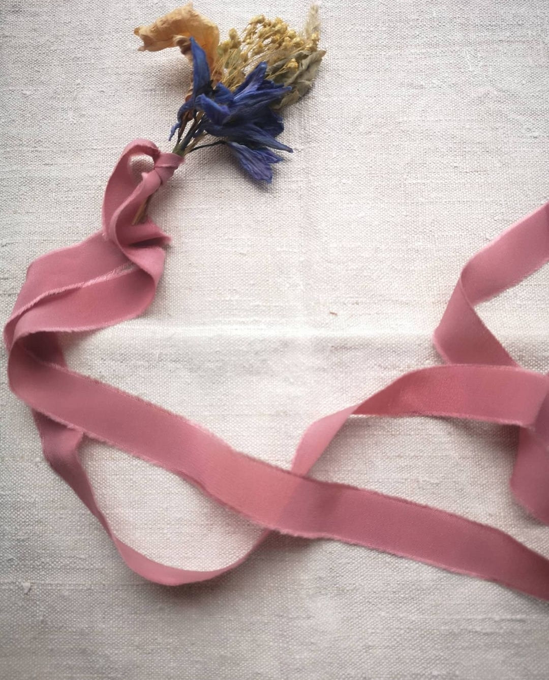 SOFT ROSE PINK LUXE SILK RIBBON - Silk & Purl